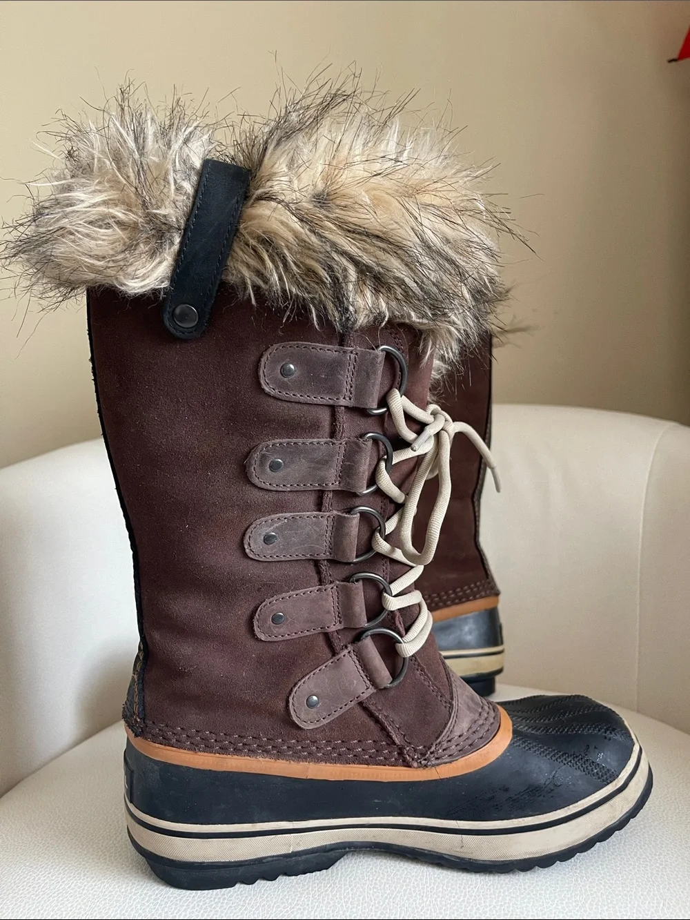 Sorel Joan of Arctic Tall Winter Boots Womens Fur Trim & Waterproof